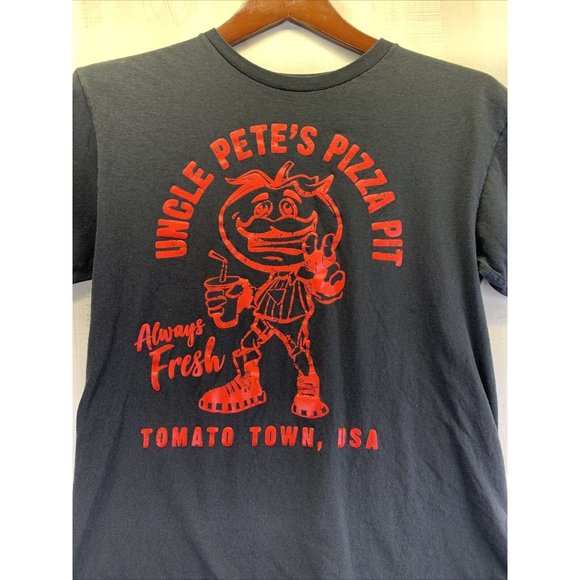 Fornite Uncle Petes Pizza Pit Black/Red Graphic Shirt Boys Size XXL-6600 - Picture 2 of 6